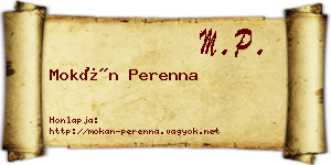 Mokán Perenna névjegykártya